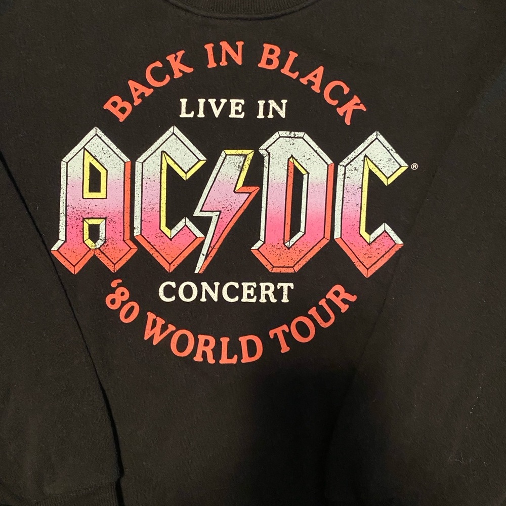 AC/DC Black and Red Kids Hoodie